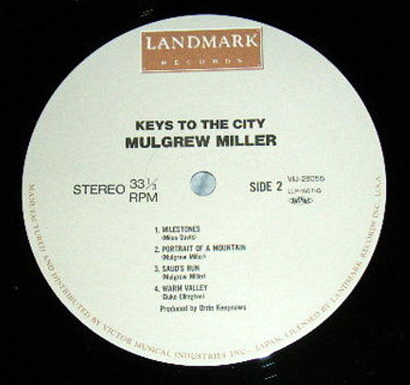 Mulgrew Miller - Keys To The City (Vinyl, LP, Album) Very Good Plus (VG+) / Very Good Plus (VG+)