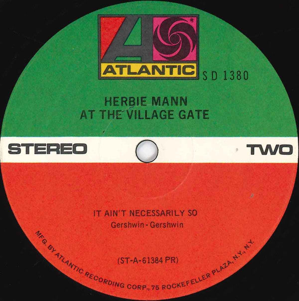 Herbie Mann - Herbie Mann At The Village Gate (Vinyl, LP, Album, Reissue, Stereo) Good Plus (G+) / Very Good (VG)