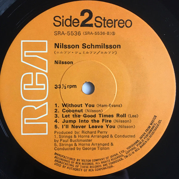 Harry Nilsson - Nilsson Schmilsson (Vinyl, LP, Album, Stereo) Very Good Plus (VG+) / Very Good (VG)