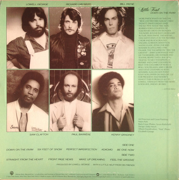 Little Feat - Down On The Farm = ダウン・オン・ザ・ファーム (Vinyl, LP, Album)