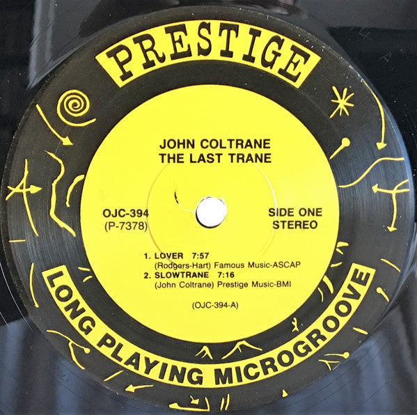 John Coltrane - The Last Trane (Vinyl, LP, Album, Reissue, Remastered, Mono) Very Good Plus (VG+) / Very Good Plus (VG+)