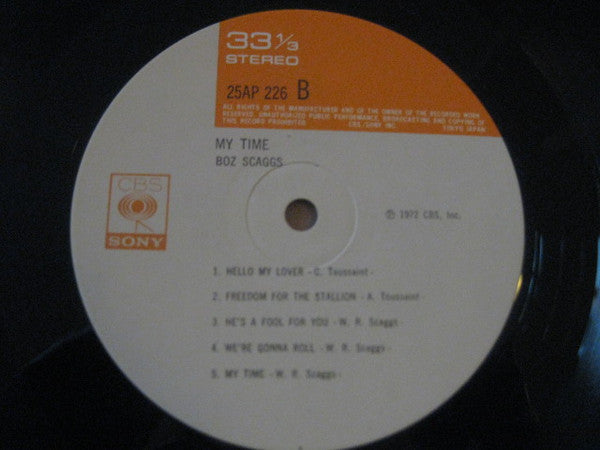 Boz Scaggs - My Time (Vinyl, LP, Album, Reissue)