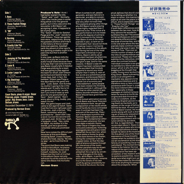Oscar Peterson - Satch And Josh (Vinyl, LP, Album, Stereo)