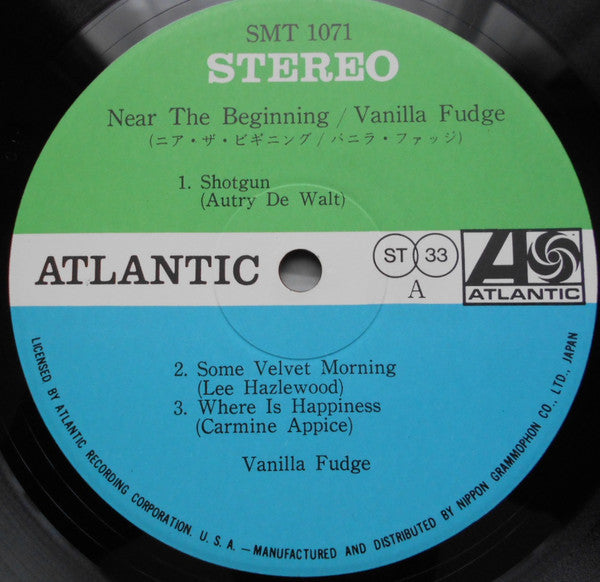 Vanilla Fudge - Near The Beginning (Vinyl, LP, Album, Stereo)