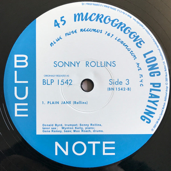 Sonny Rollins - Sonny Rollins (2xVinyl, 12", 45 RPM, Album, Limited Edition, Numbered, Reissue, Mono) Very Good Plus (VG+) / Very Good Plus (VG+)