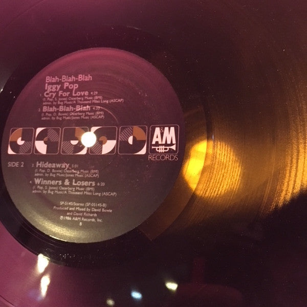 Iggy Pop - Blah-Blah-Blah (Vinyl, LP, Album) Good Plus (G+) / Very Good Plus (VG+)