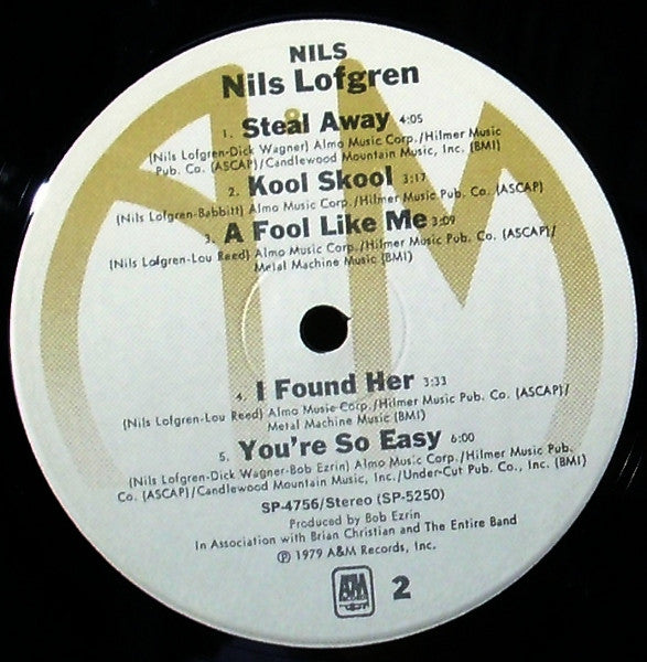 Nils Lofgren - Nils (Vinyl, LP, Album, Stereo) Good Plus (G+) / Very Good (VG)