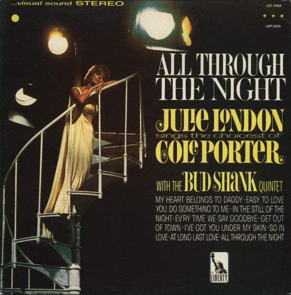 Julie London - All Through The Night (Vinyl, LP, Album, Reissue, Stereo) Very Good (VG) / Very Good Plus (VG+)