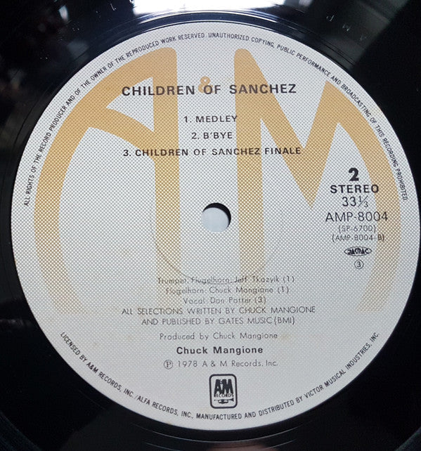 Chuck Mangione - Children Of Sanchez (2xVinyl, LP, Album, Reissue) Very Good Plus (VG+) / Very Good (VG)