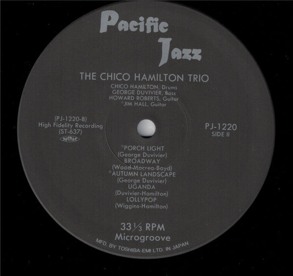 The Chico Hamilton Trio - Chico Hamilton Trio (Vinyl, LP, Album, Reissue, Mono) Very Good Plus (VG+) / Near Mint (NM or M-)