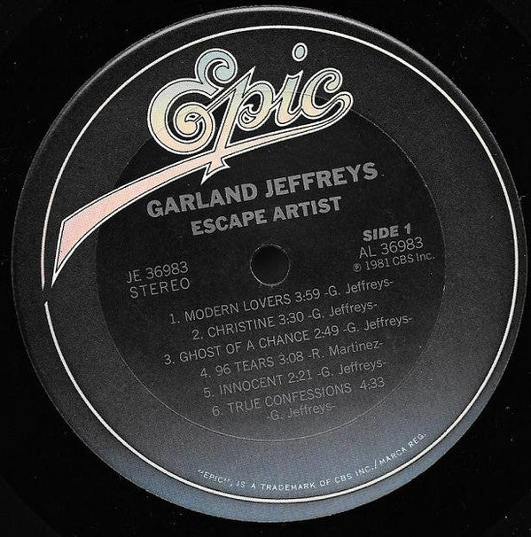 Garland Jeffreys - Escape Artist (Vinyl, Vinyl, LP, Album, Stereo, 7", 33 ⅓ RPM, EP, Promo, Stereo) Very Good Plus (VG+) / Very Good Plus (VG+)