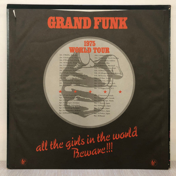 Grand Funk Railroad - All The Girls In The World Beware!!! (Vinyl, LP, Album) Very Good Plus (VG+) / Very Good (VG)