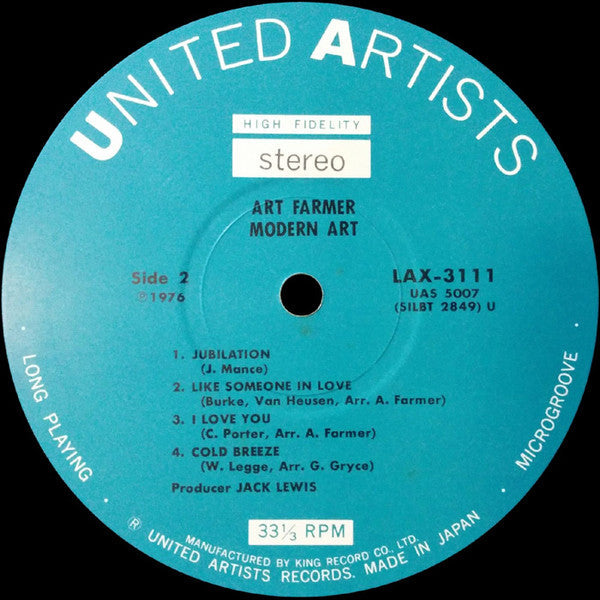 Art Farmer - Modern Art (Vinyl, LP, Album, Limited Edition, Reissue...