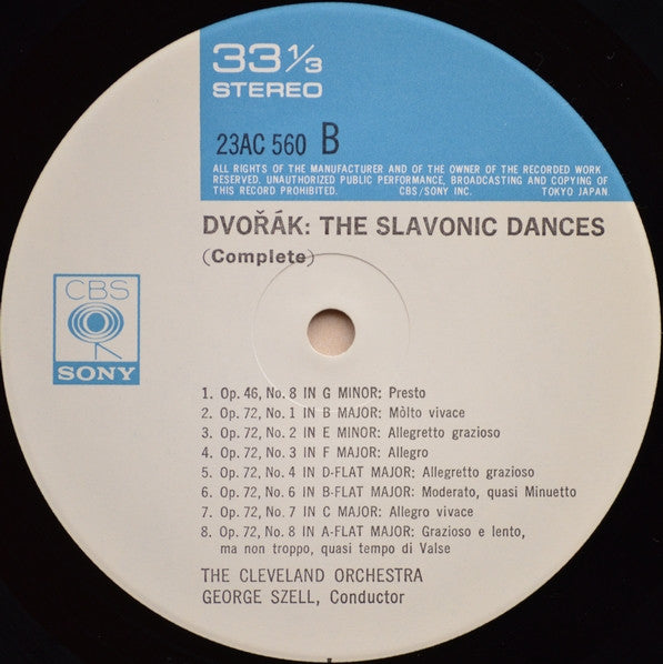 Antonín Dvořák - The Slavonic Dances (Complete) (Vinyl, LP, Reissue, Stereo) Very Good (VG) / Very Good Plus (VG+)