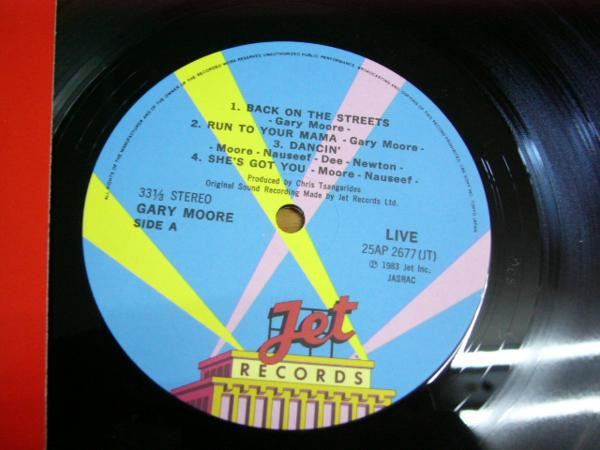 Gary Moore - Live (Vinyl, LP, Album) Very Good Plus (VG+) / Very Good Plus (VG+)