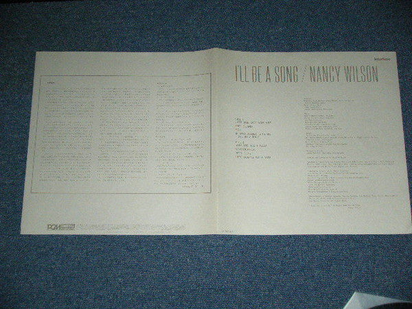 Nancy Wilson - I'll Be A Song (Vinyl, LP, Album)