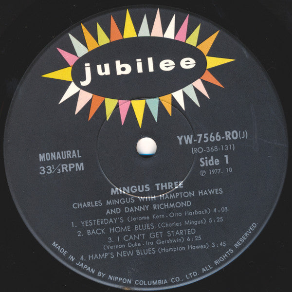 Charles Mingus - Mingus Three (Vinyl, LP, Album, Reissue, Mono)