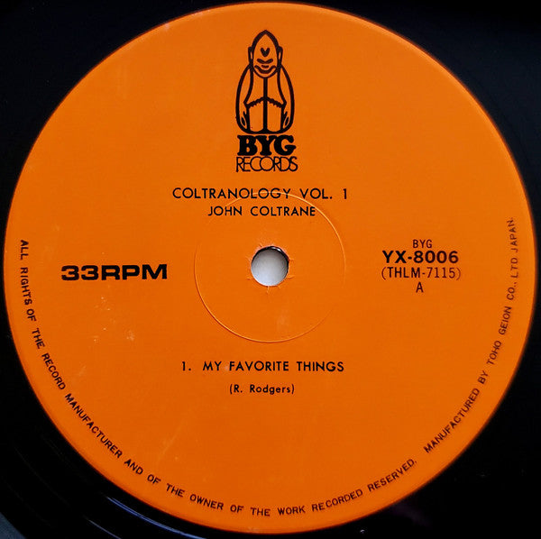 John Coltrane - Coltranology Vol. 1 (Vinyl, LP, Album, Reissue)