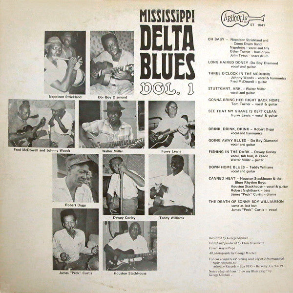 Various - Mississippi Delta Blues Vol. 1 (Vinyl, LP, Album, Stereo) Very Good (VG) / Very Good (VG)