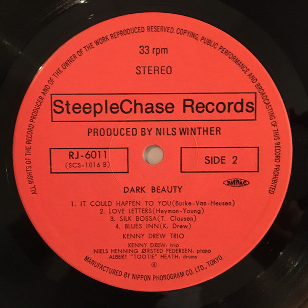 The Kenny Drew Trio - Dark Beauty (Vinyl, LP, Album, Stereo)