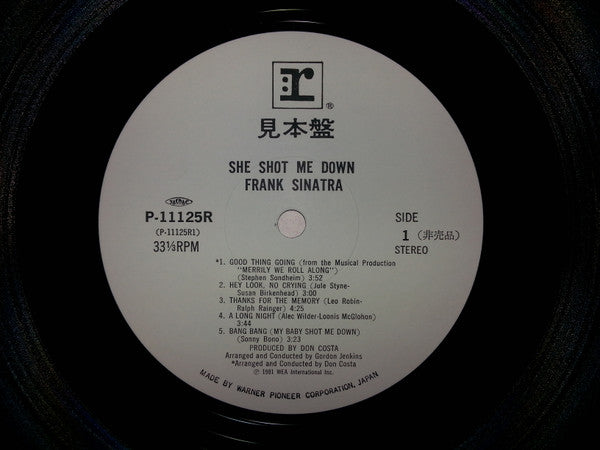 Frank Sinatra - She Shot Me Down (Vinyl, LP, Album, Promo) Very Good Plus (VG+) / Very Good Plus (VG+)