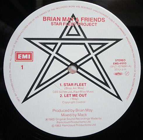 Brian May + Friends - Star Fleet Project (Vinyl, 12", 33 ⅓ RPM, Min...