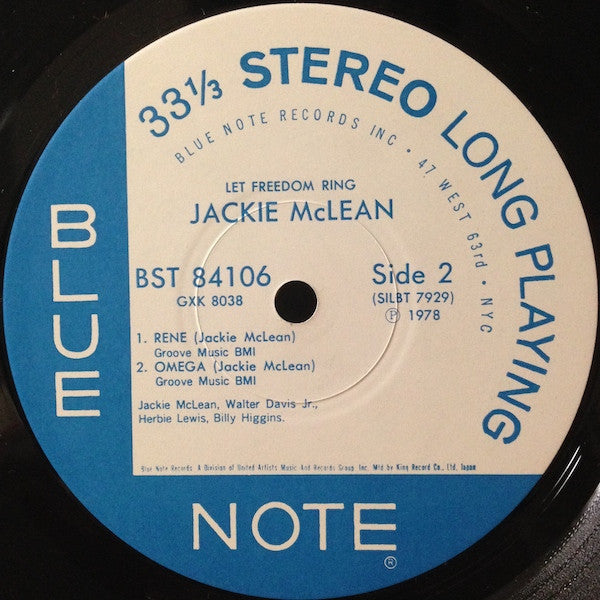 Jackie McLean - Let Freedom Ring (Vinyl, LP, Album, Reissue) Very Good (VG) / Very Good (VG)