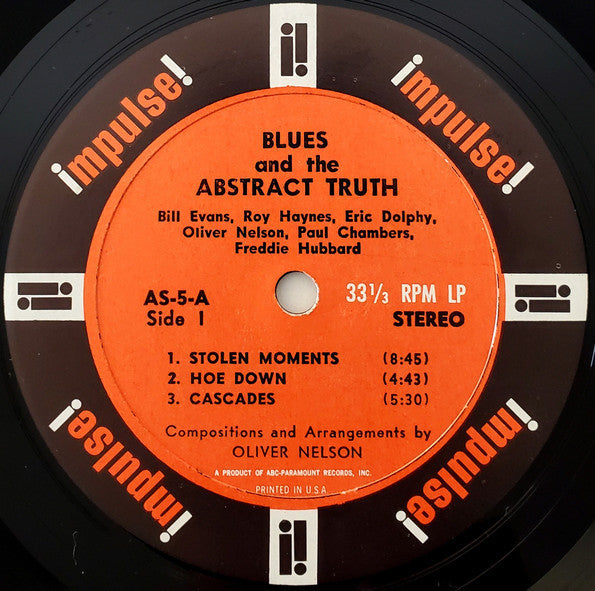 Oliver Nelson - The Blues And The Abstract Truth (Vinyl, LP, Album, Reissue, Repress, Stereo) Good Plus (G+) / Good Plus (G+)