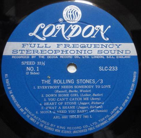 The Rolling Stones - The Rolling Stones 3 (Vinyl, LP, Album, Reissue, Mono) Very Good (VG) / Very Good (VG)