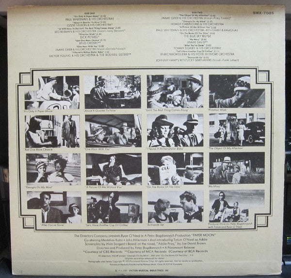 Various - Paper Moon: Original Recordings Featured In The Soundtrack (Vinyl, LP, Compilation) Very Good (VG) / Very Good (VG)