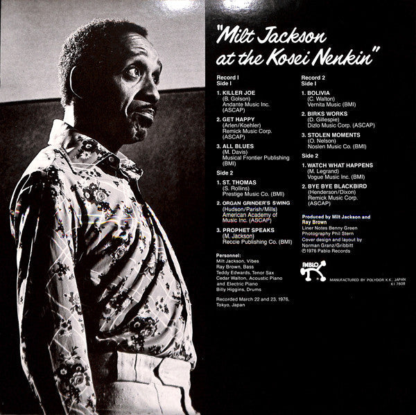 Milt Jackson - Milt Jackson At The Kosei Nenkin (Vinyl, LP, Album)