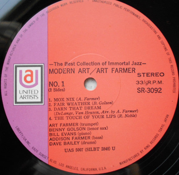 Art Farmer - Modern Art (Vinyl, LP, Album)