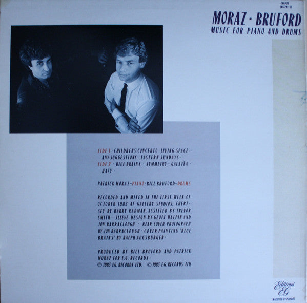 Patrick Moraz - Music For Piano And Drums (Vinyl, LP, Album) Very Good Plus (VG+) / Very Good Plus (VG+)