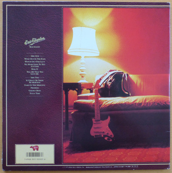 Eric Clapton - Backless (Vinyl, LP, Album, Reissue) Very Good Plus (VG+) / Very Good Plus (VG+)