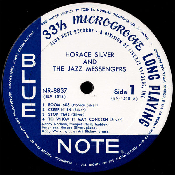 Horace Silver - Horace Silver And The Jazz Messengers (Vinyl, LP, Compilation, Reissue, Mono) Near Mint (NM or M-) / Very Good Plus (VG+)
