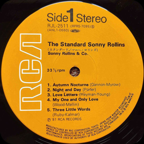 Sonny Rollins & Co. - The Standard Sonny Rollins (Vinyl, LP, Album,...