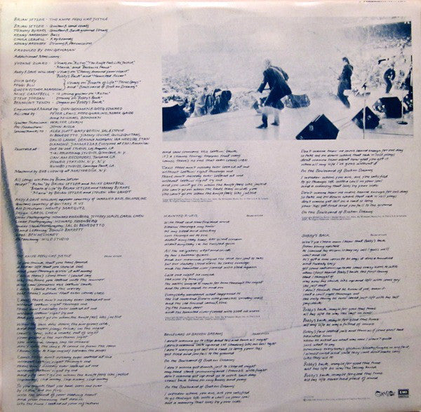 Brian Setzer - The Knife Feels Like Justice (Vinyl, LP, Album) Very Good (VG) / Very Good (VG)