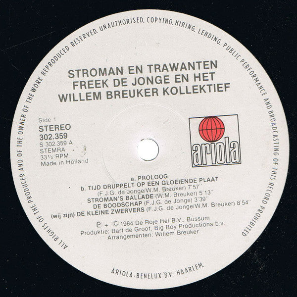 Freek de Jonge - Stroman & Trawanten (2xVinyl, LP, Album) Very Good Plus (VG+) / Very Good Plus (VG+)