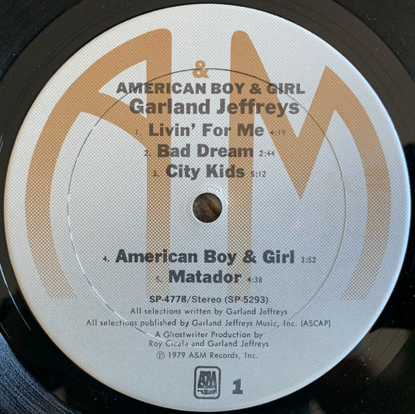 Garland Jeffreys - American Boy & Girl (Vinyl, LP, Album) Very Good (VG) / Very Good Plus (VG+)