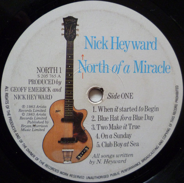 Nick Heyward - North Of A Miracle (Vinyl, LP, Album) Very Good (VG) / Very Good (VG)