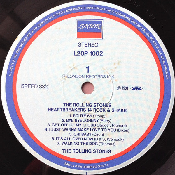 The Rolling Stones - Heartbreakers 14 Rock & Shake (Vinyl, LP, Compilation, Stereo) Very Good Plus (VG+) / Very Good (VG)