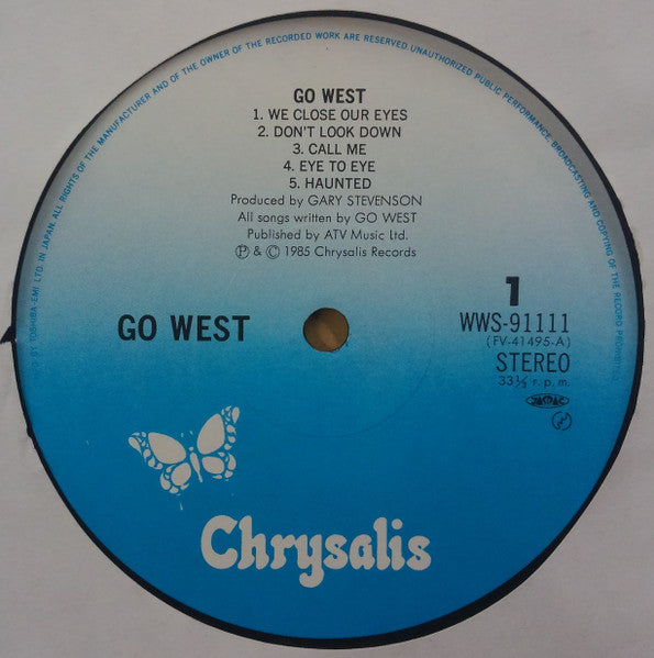 Go West - Go West (Vinyl, LP, Album) Very Good Plus (VG+) / Very Good (VG)