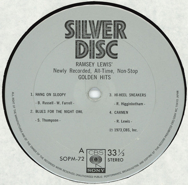 Ramsey Lewis - Golden Hits (Vinyl, LP, Album) Very Good Plus (VG+) / Very Good Plus (VG+)