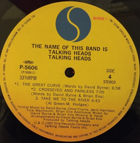 Talking Heads - The Name Of This Band Is Talking Heads (Vinyl, LP, ...