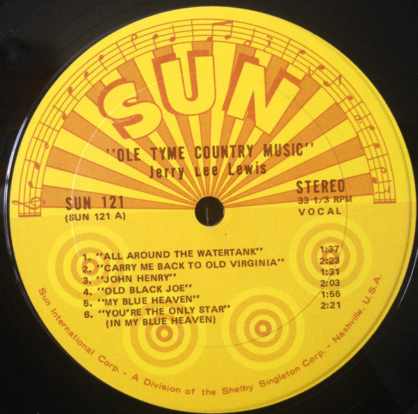 Jerry Lee Lewis - Ole Tyme Country Music (Vinyl, LP, Album, Stereo) Very Good Plus (VG+) / Very Good Plus (VG+)