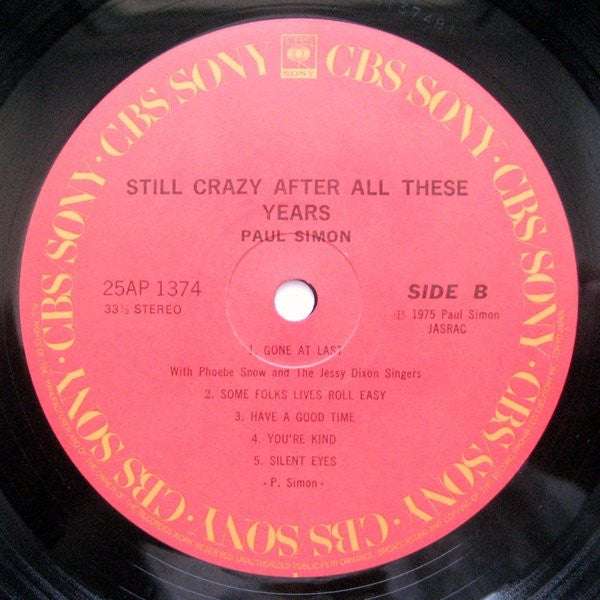 Paul Simon - Still Crazy After All These Years (Vinyl, LP, Album, R...