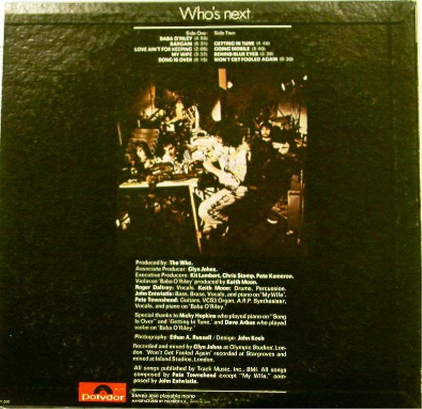 The Who - Who's Next (Vinyl, LP, Album, Reissue)
