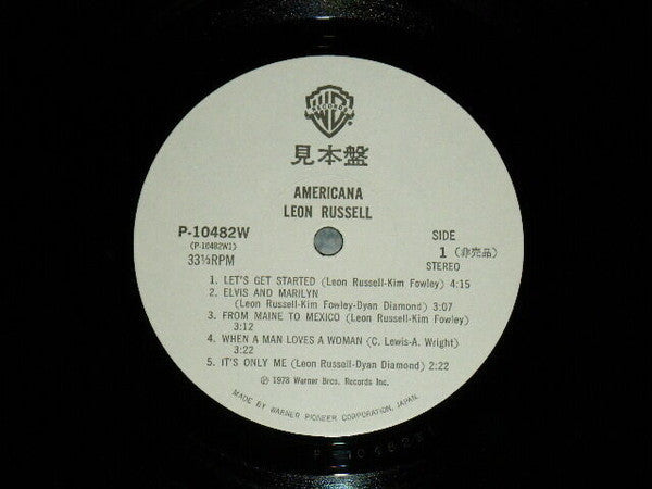 Leon Russell - Americana (Vinyl, LP, Album, Promo) Near Mint (NM or M-) / Very Good Plus (VG+)