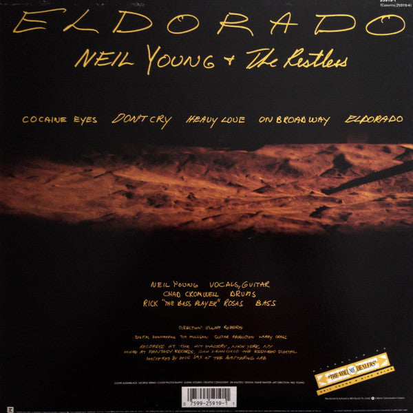 Neil Young - Eldorado (Vinyl, 12", 33 ⅓ RPM, Mini-Album) Very Good Plus (VG+) / Very Good Plus (VG+)