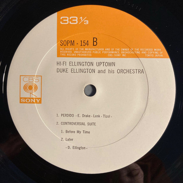 Duke Ellington And His Orchestra - Hi-Fi Ellington Uptown (Vinyl, LP, Album, Reissue, Mono) Very Good Plus (VG+) / Very Good Plus (VG+)